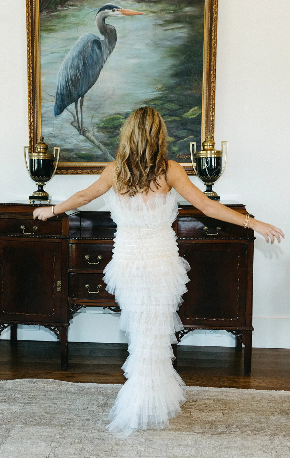Tell Me About It Tulle Dress - White/Nude