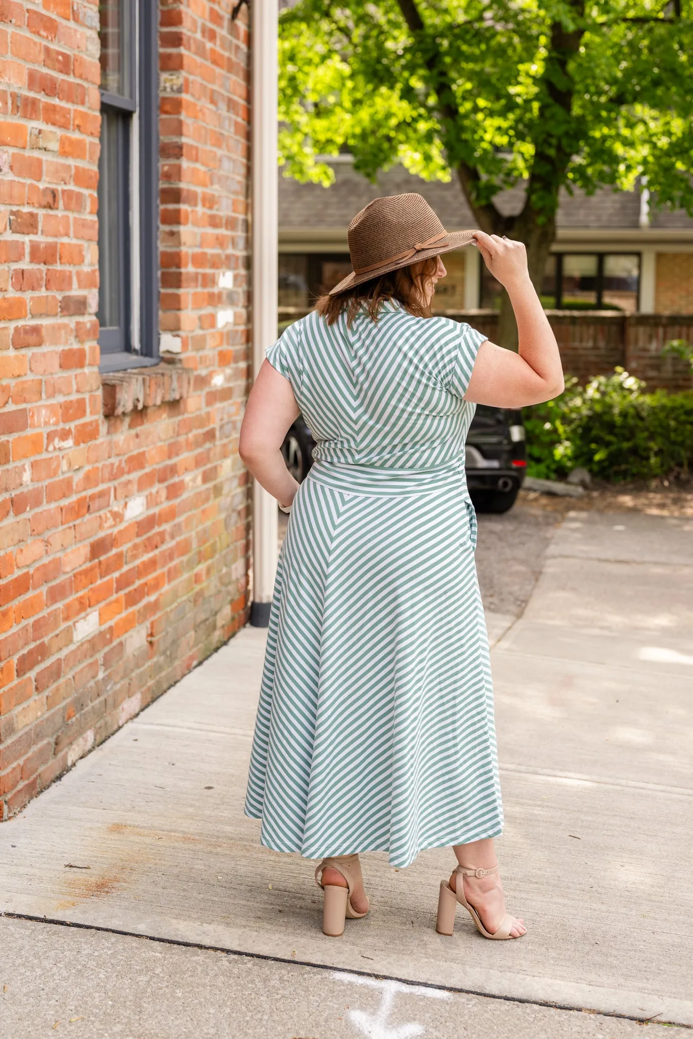 Tennis Fit and Flare Midi Dress