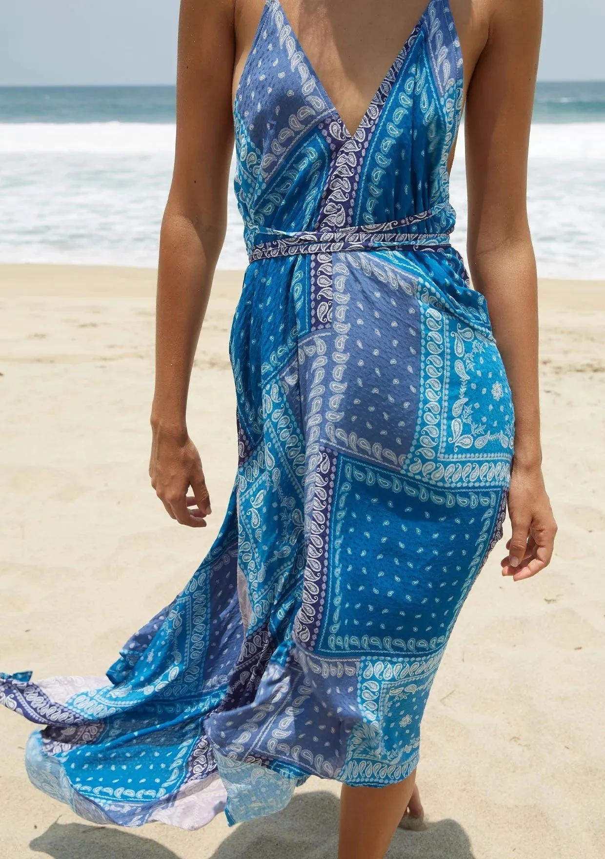 The Azure Seaside Halter Dress