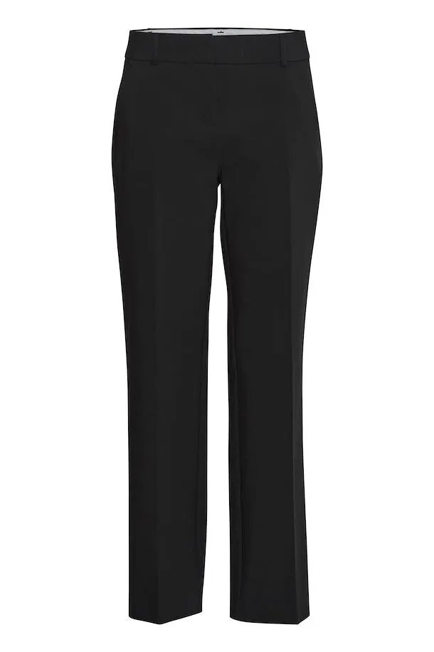 The Tessa Straight Leg Trouser - Black