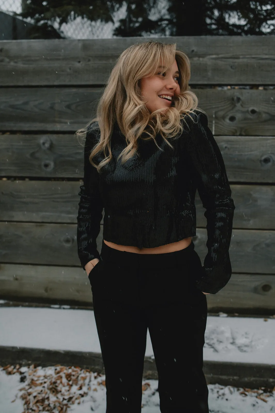 The Tessa Straight Leg Trouser - Black