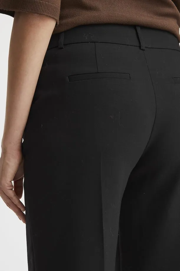 The Tessa Straight Leg Trouser - Black