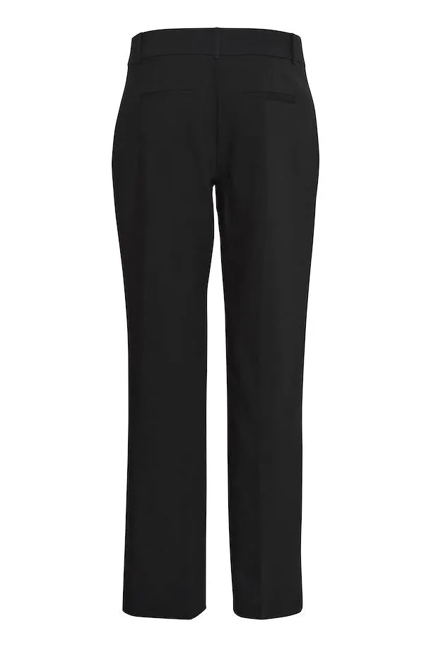 The Tessa Straight Leg Trouser - Black