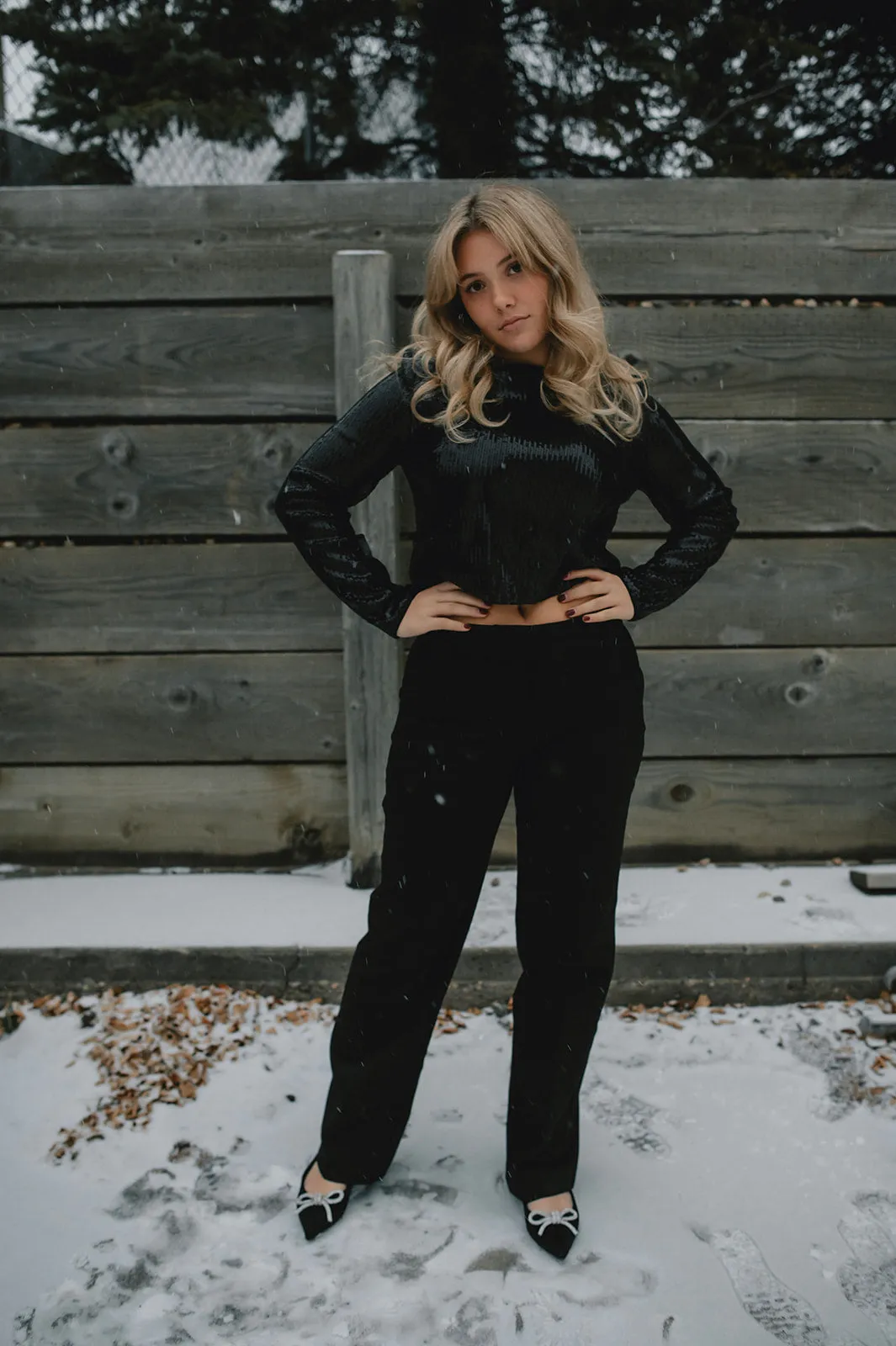 The Tessa Straight Leg Trouser - Black
