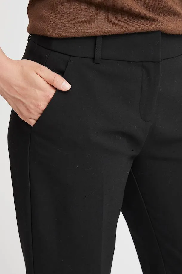 The Tessa Straight Leg Trouser - Black