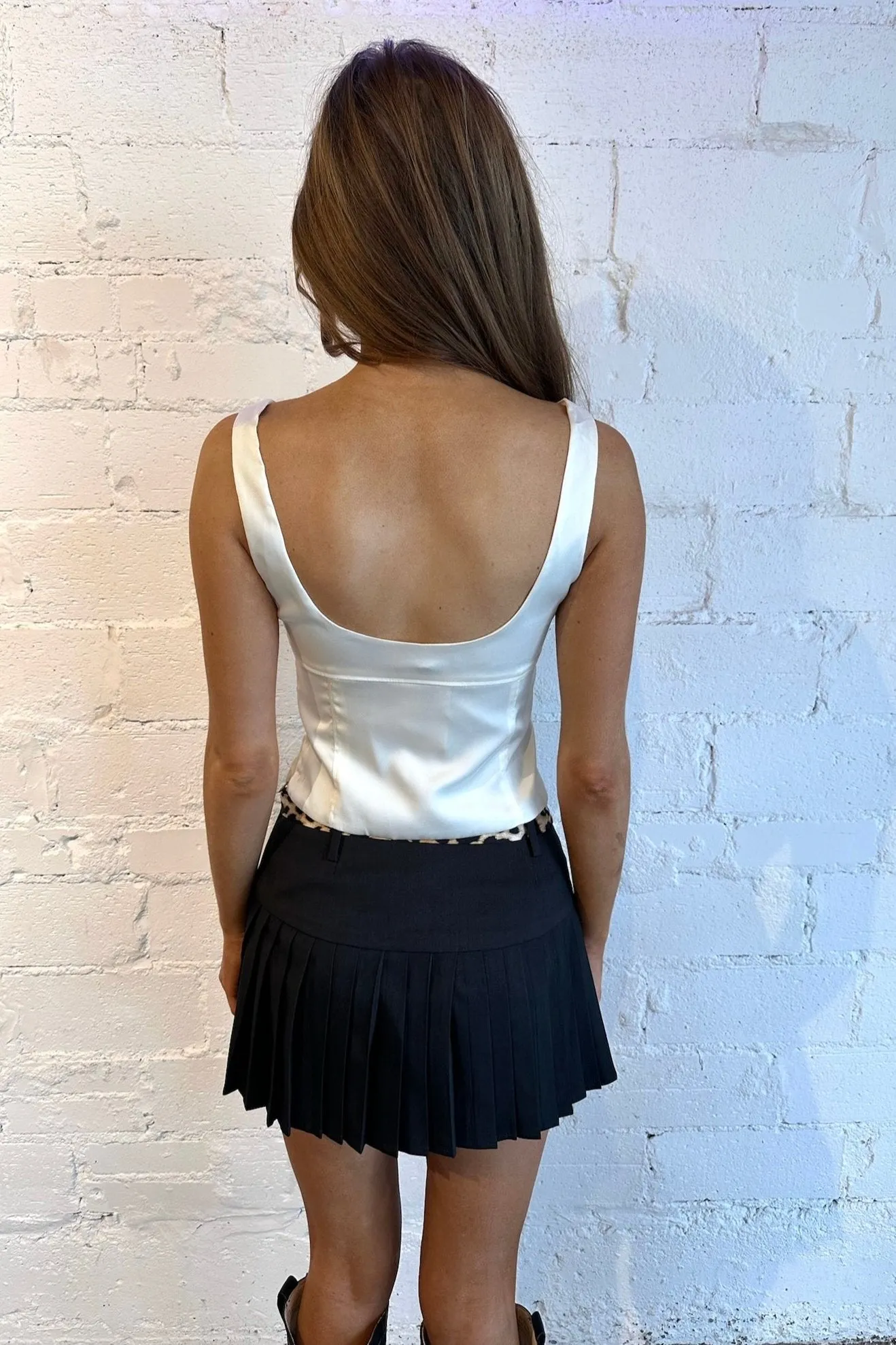 Tie Me Up Pleated Skirt
