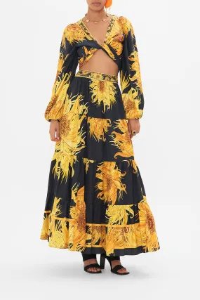 TIERED MAXI SKIRT MAKE ME YOUR MASTERPIECE