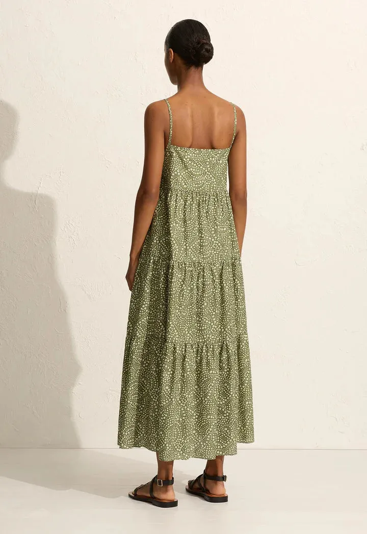 TIERED SUNDRESS - JASMINE OLIVE