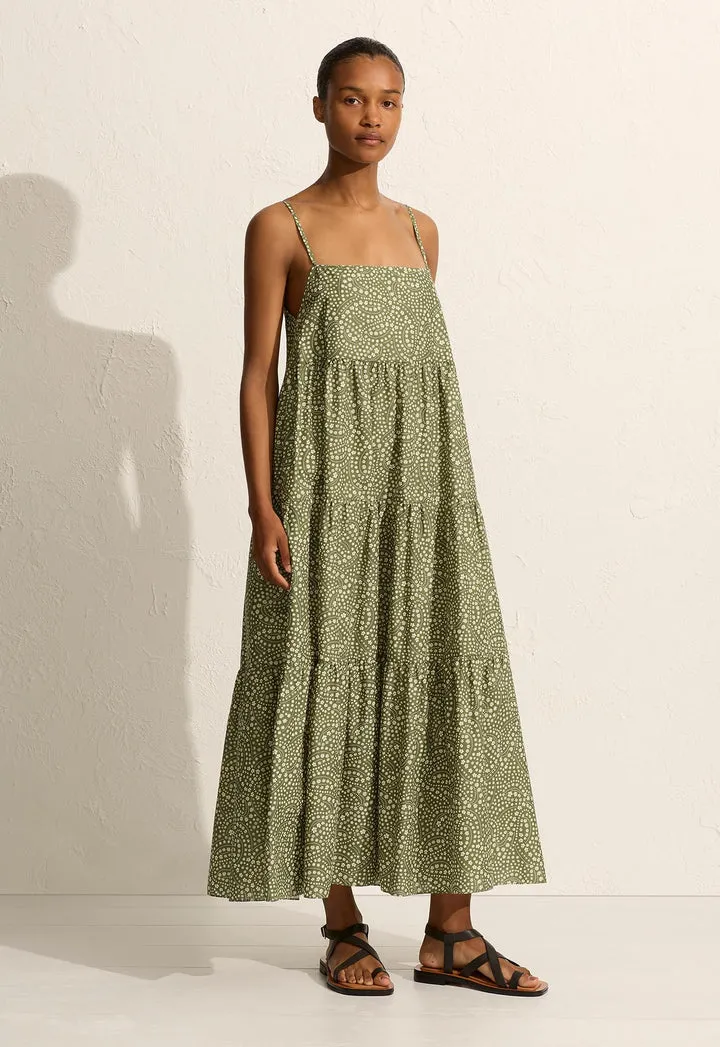 TIERED SUNDRESS - JASMINE OLIVE