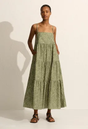 TIERED SUNDRESS - JASMINE OLIVE