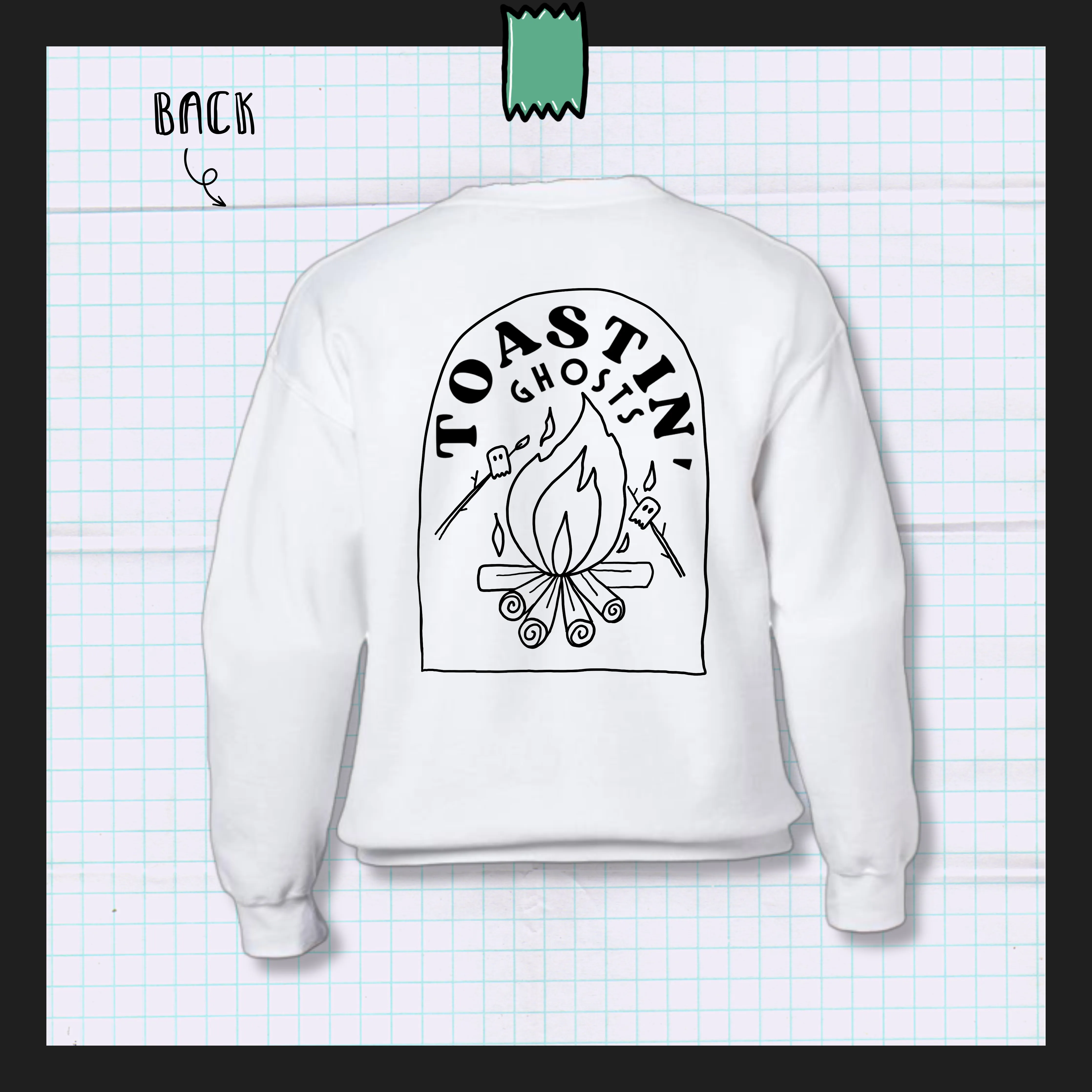 TOASTIN' GHOSTS | Unisex Crewneck Jumper