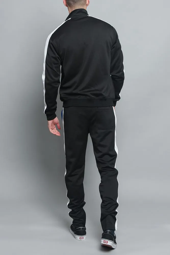 Tri Color Blocked Track Suit