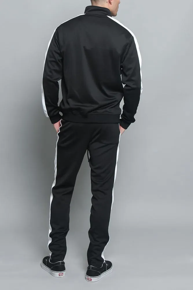 Tri Color Blocked Track Suit