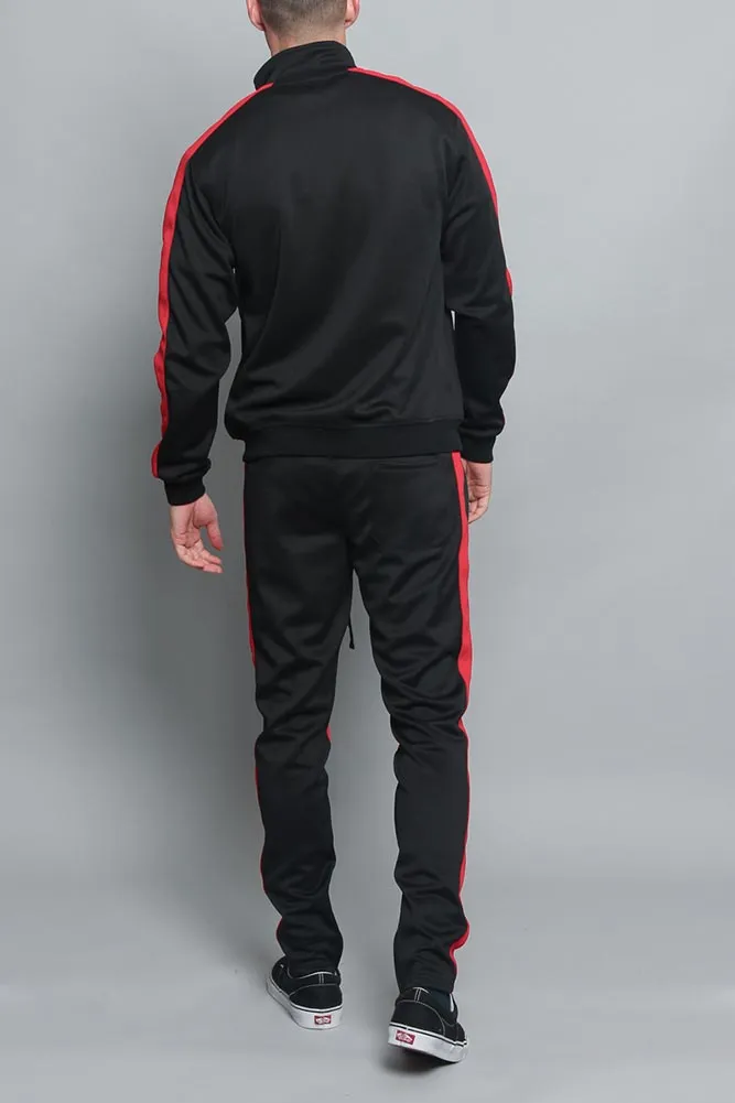 Tri Color Blocked Track Suit