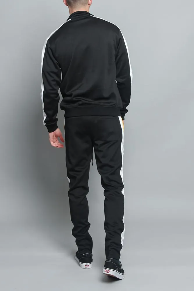 Tri Color Blocked Track Suit