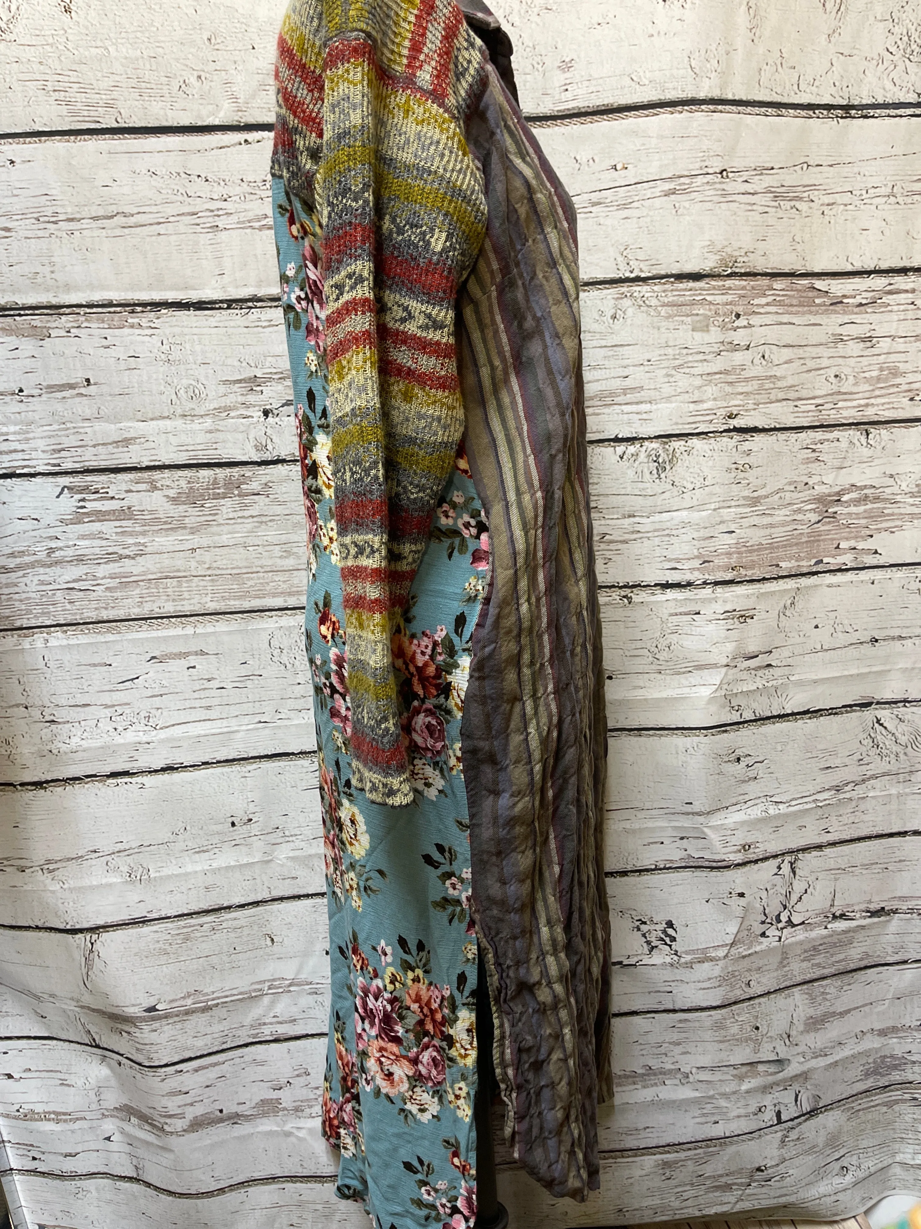 Tunic Long Sleeve By Aratta Silent Journey In Multi-colored, Size: M