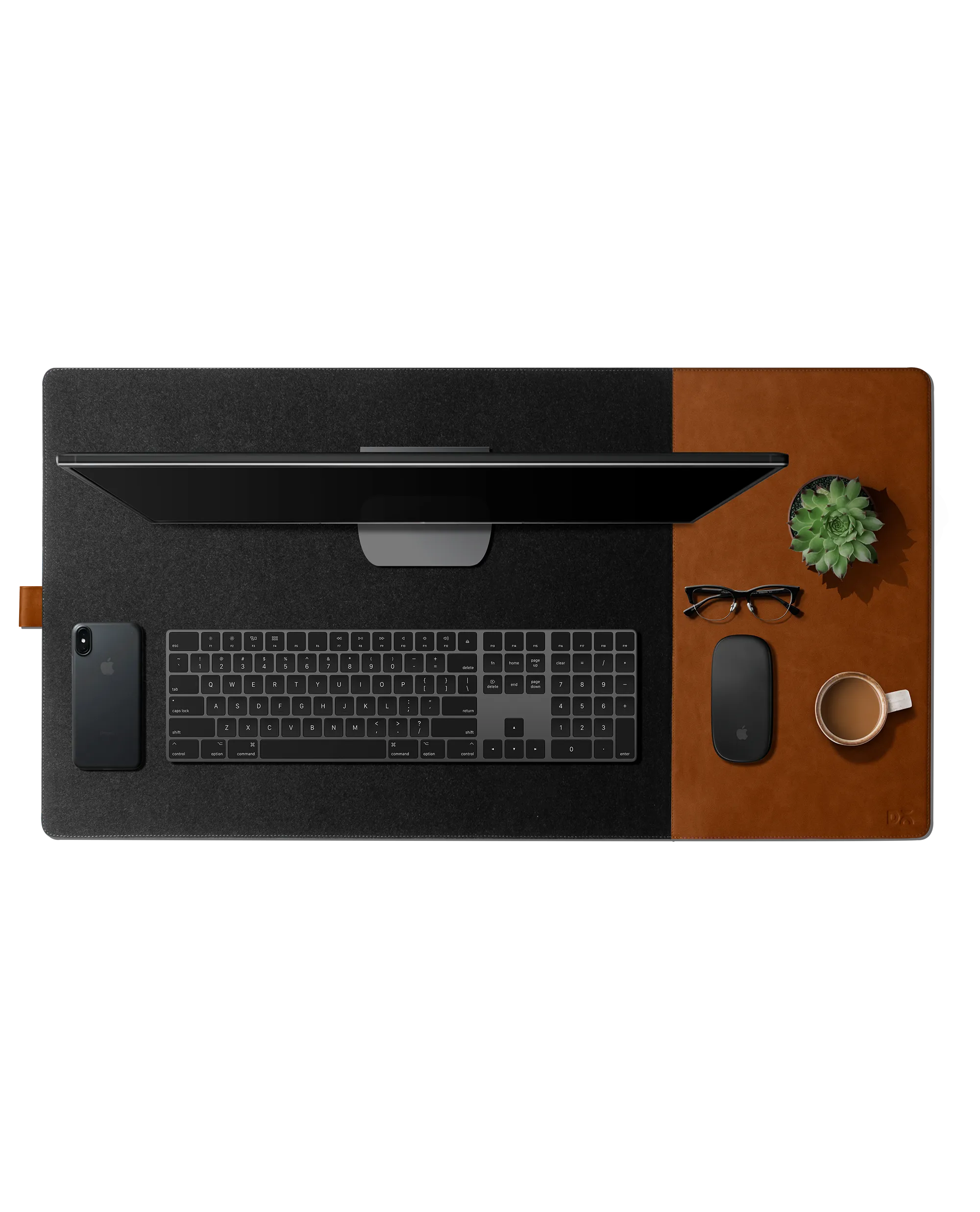 Turf 2.0 Felt Desk Mat and Mouse Pad - (Grey)