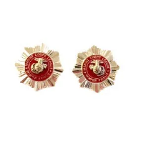 Uniform Collar Ornaments Evening Dress Regular Member - Screw Back