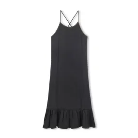Vibe Black Denim  Beaver - Bottom Ruﬄe Denim Jumper