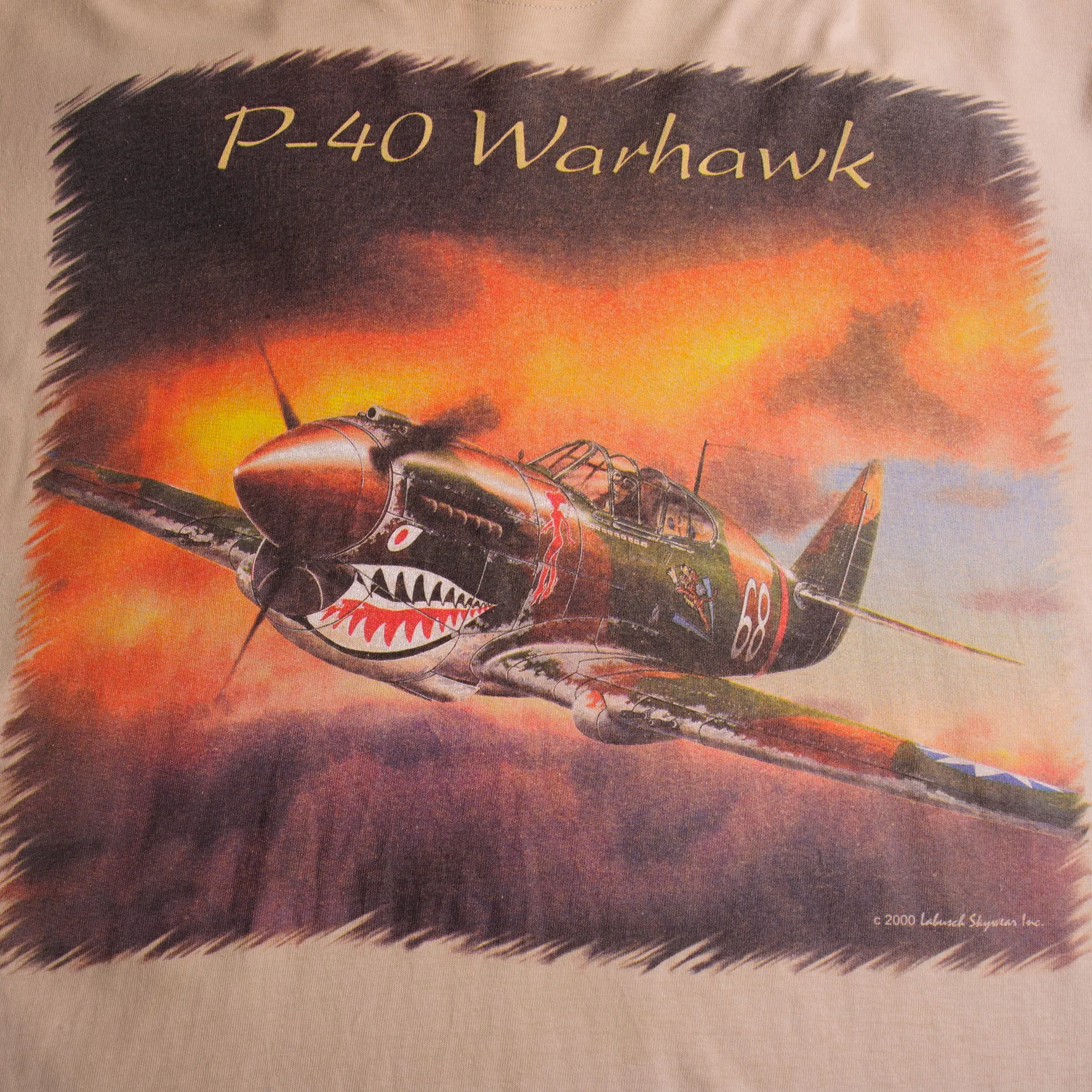 VINTAGE P-40 P40 WARHAWK 2000 TEE SHIRT SIZE XL