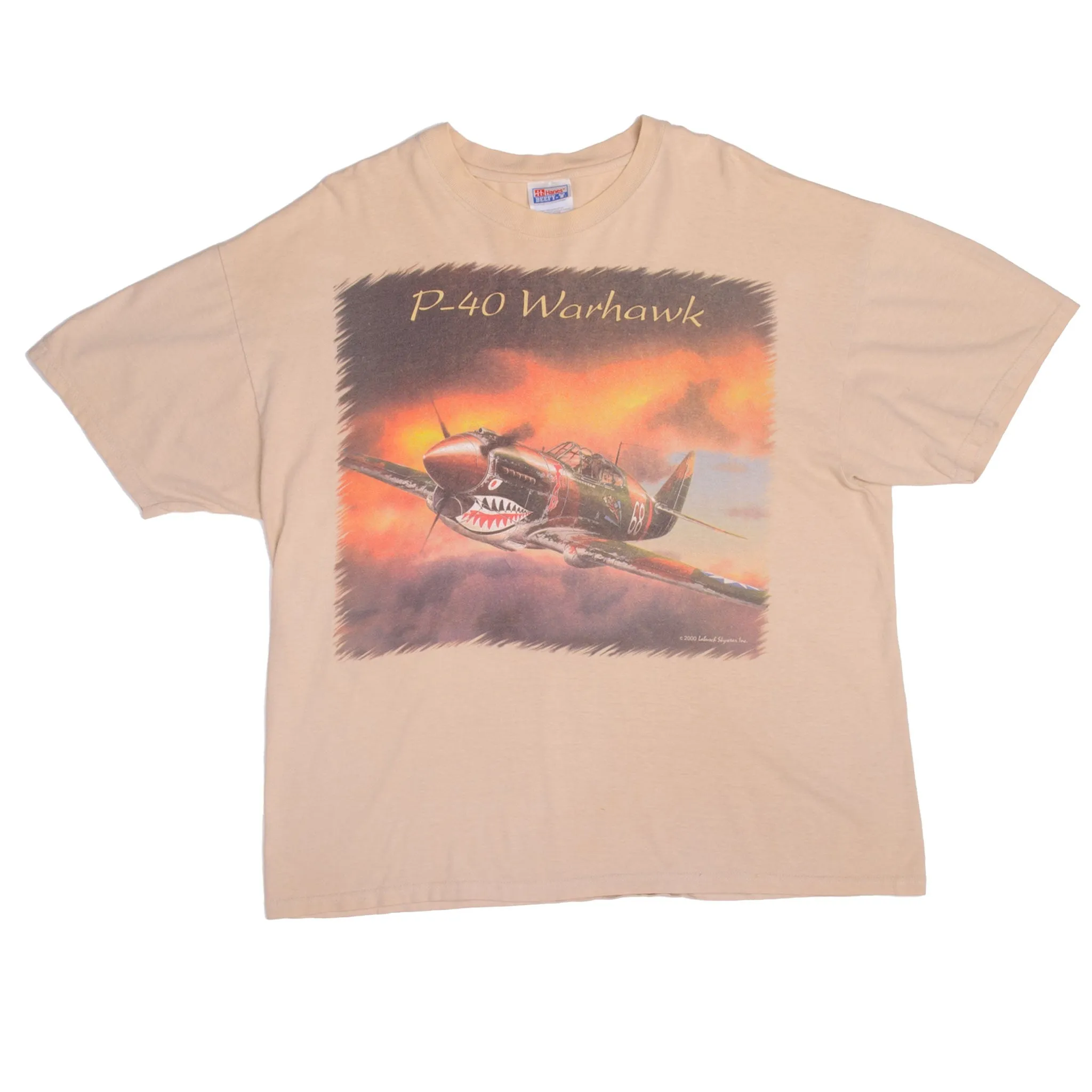 VINTAGE P-40 P40 WARHAWK 2000 TEE SHIRT SIZE XL