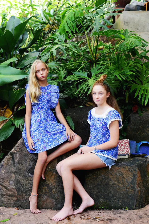 Viola Dress Aster with Stripe (Tween/Teen)