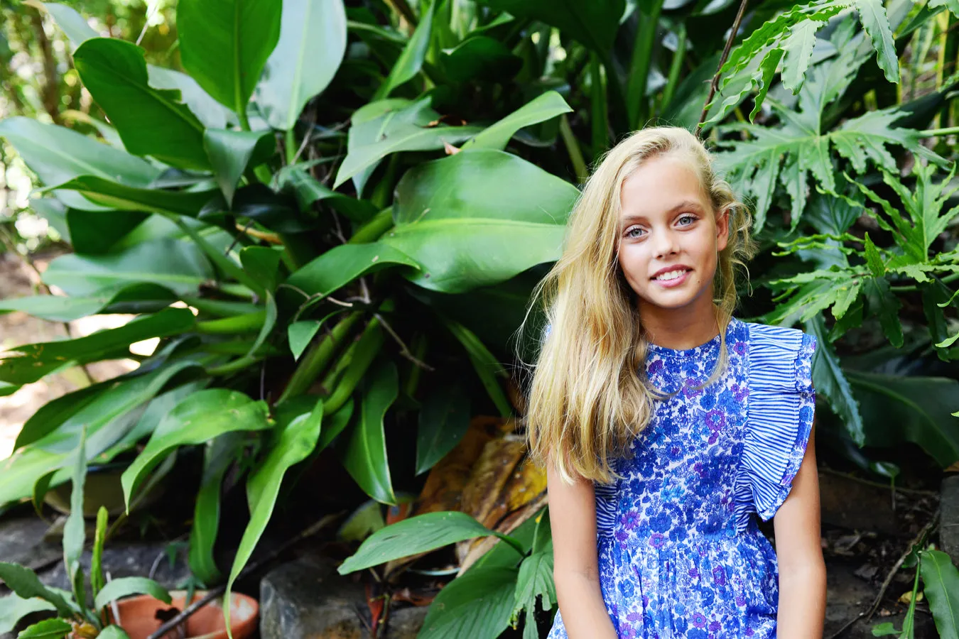 Viola Dress Aster with Stripe (Tween/Teen)