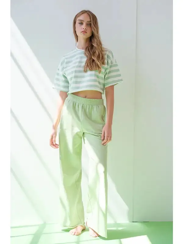 VIOLA STRIPE CROP TOP