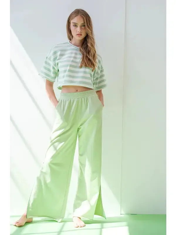 VIOLA STRIPE CROP TOP