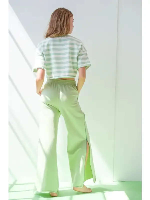 VIOLA STRIPE CROP TOP