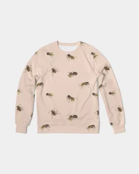 Wasps on Vanilla Cream French Terry Pullover Sweatshirt