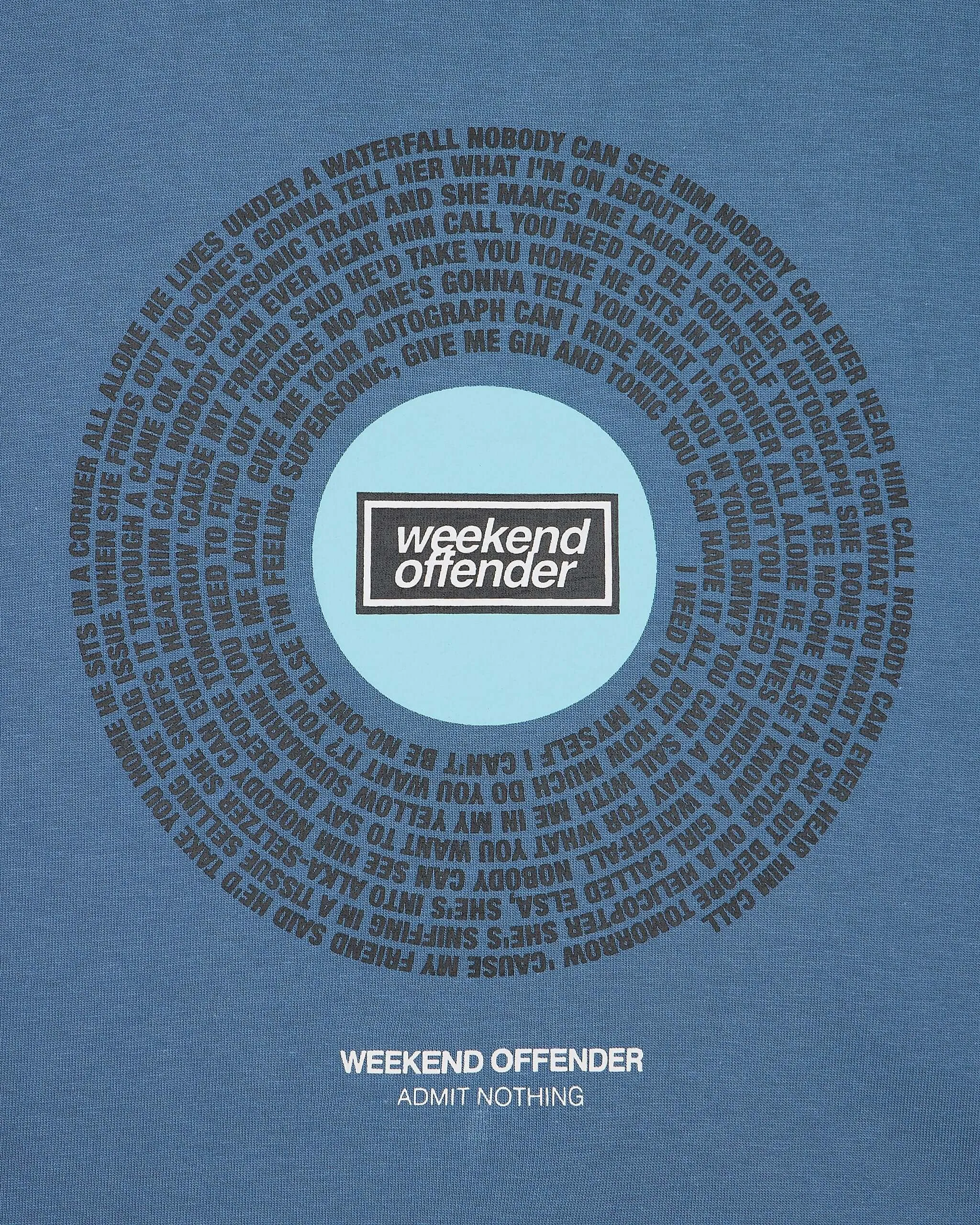 Weekend Offender T Shirt SUPERSONIC Baltic Blue