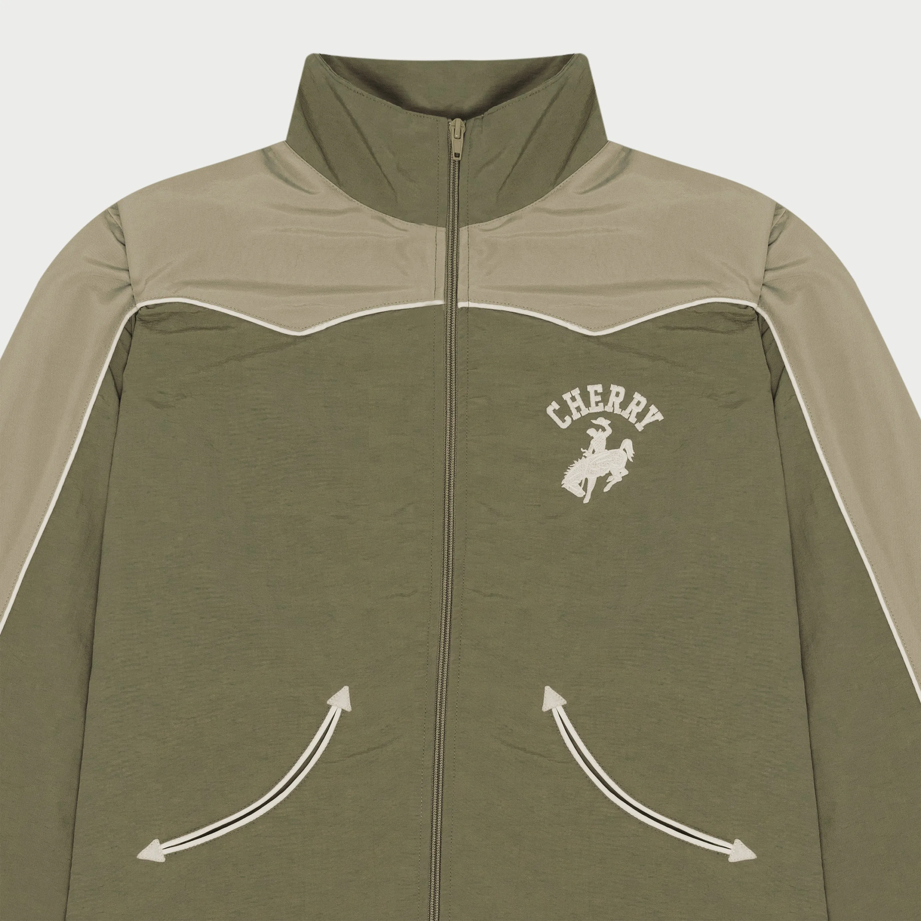 Western Track Jacket (Olive)