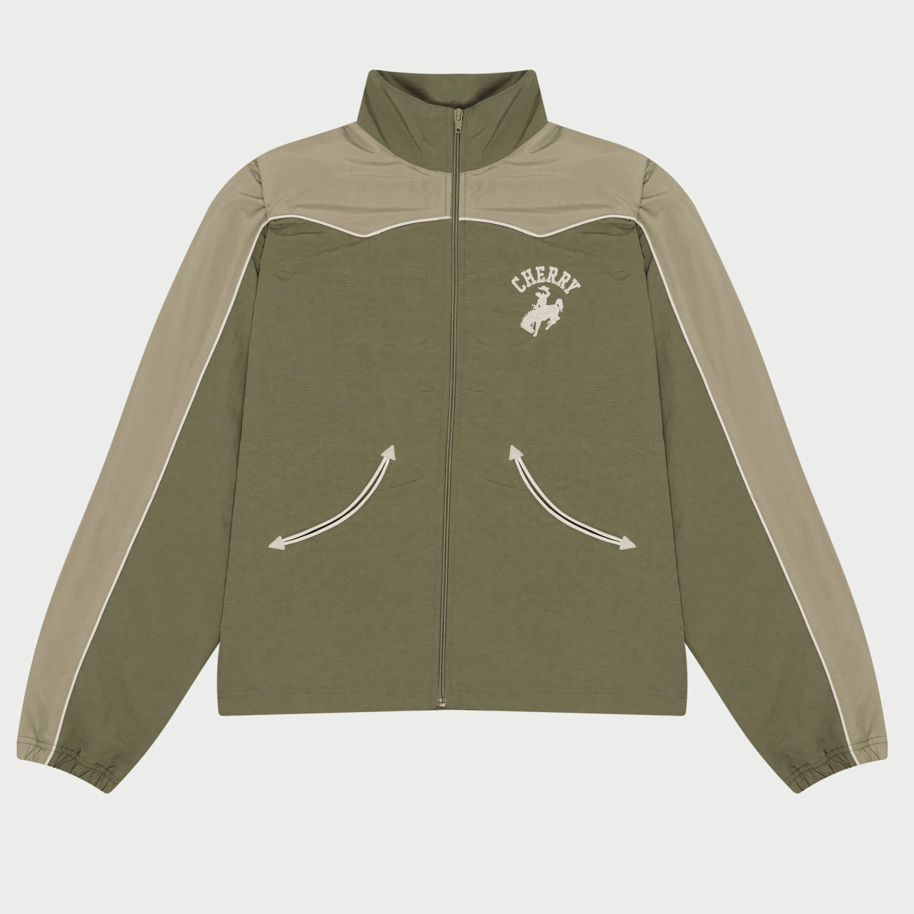 Western Track Jacket (Olive)
