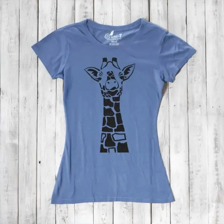 Women's Giraffe T-shirt - Stylish and Comfortable Animal Print
