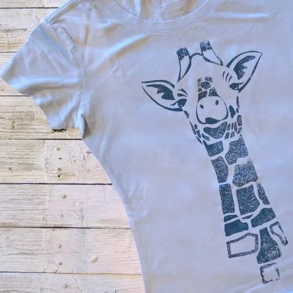 Women's Giraffe T-shirt - Stylish and Comfortable Animal Print