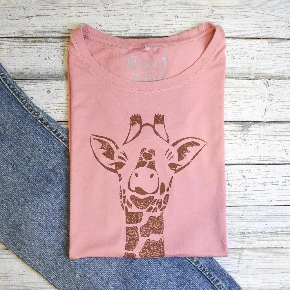 Women's Giraffe T-shirt - Stylish and Comfortable Animal Print