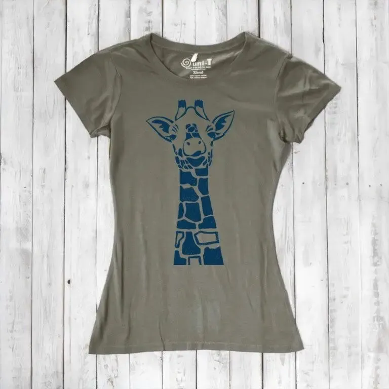 Women's Giraffe T-shirt - Stylish and Comfortable Animal Print