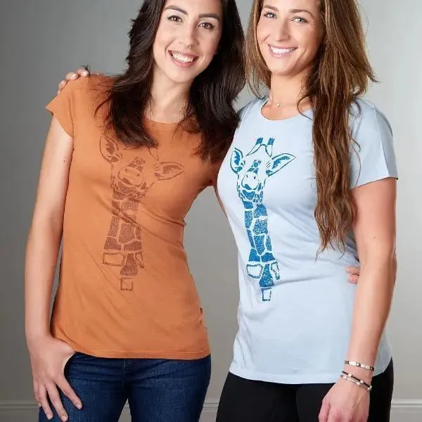 Women's Giraffe T-shirt - Stylish and Comfortable Animal Print