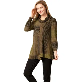 Women's Habitat Cowl Neck Pieced Tunic Olive