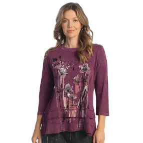 Women's Jess & Jane Cotton Club Layered Tunic Plum Sierra