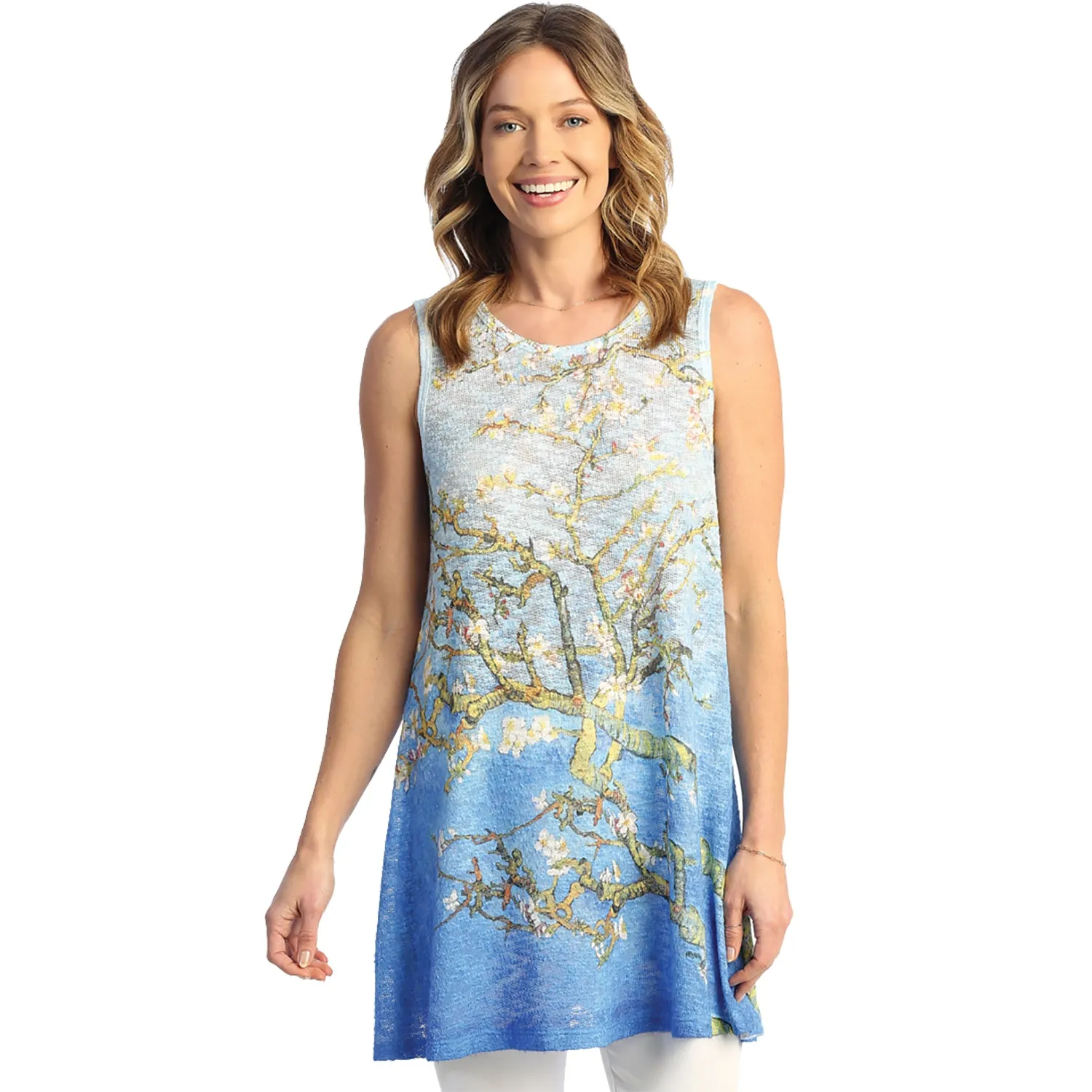 Women's Jess & Jane Sleeveless Slub Tunic Almond