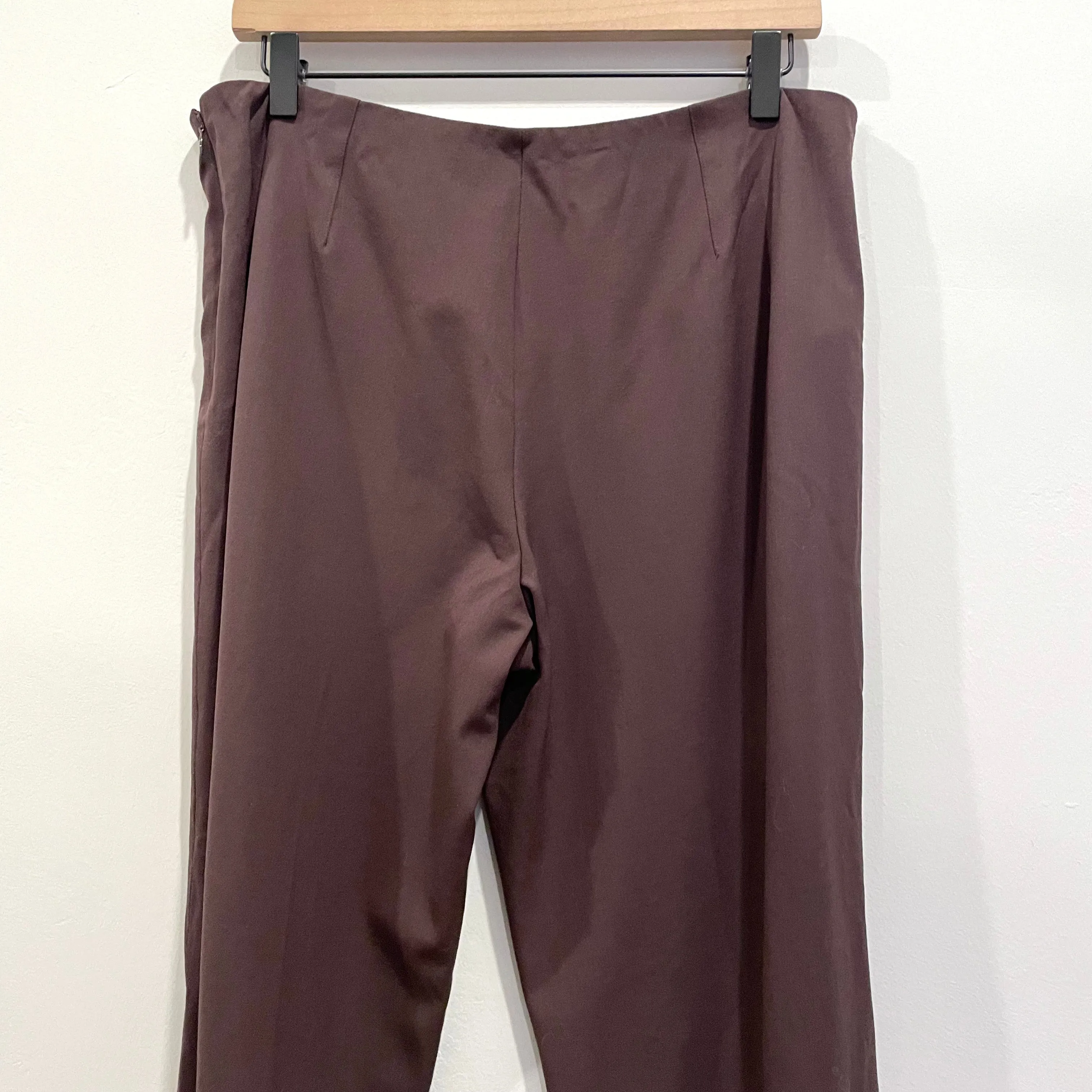 Wool Blend Straight Leg Dress Pants