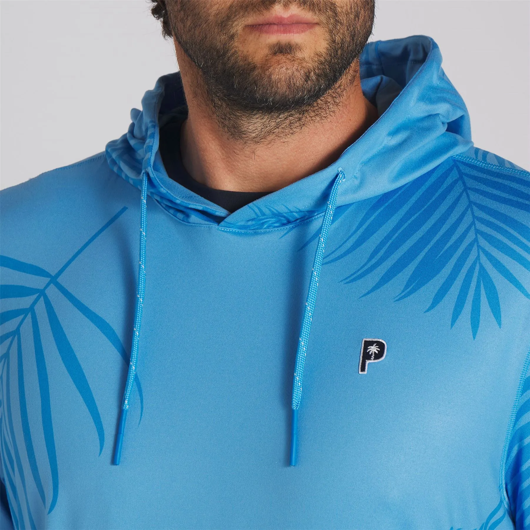 x PTC Palm Print Hoodie Regal Blue - SS24