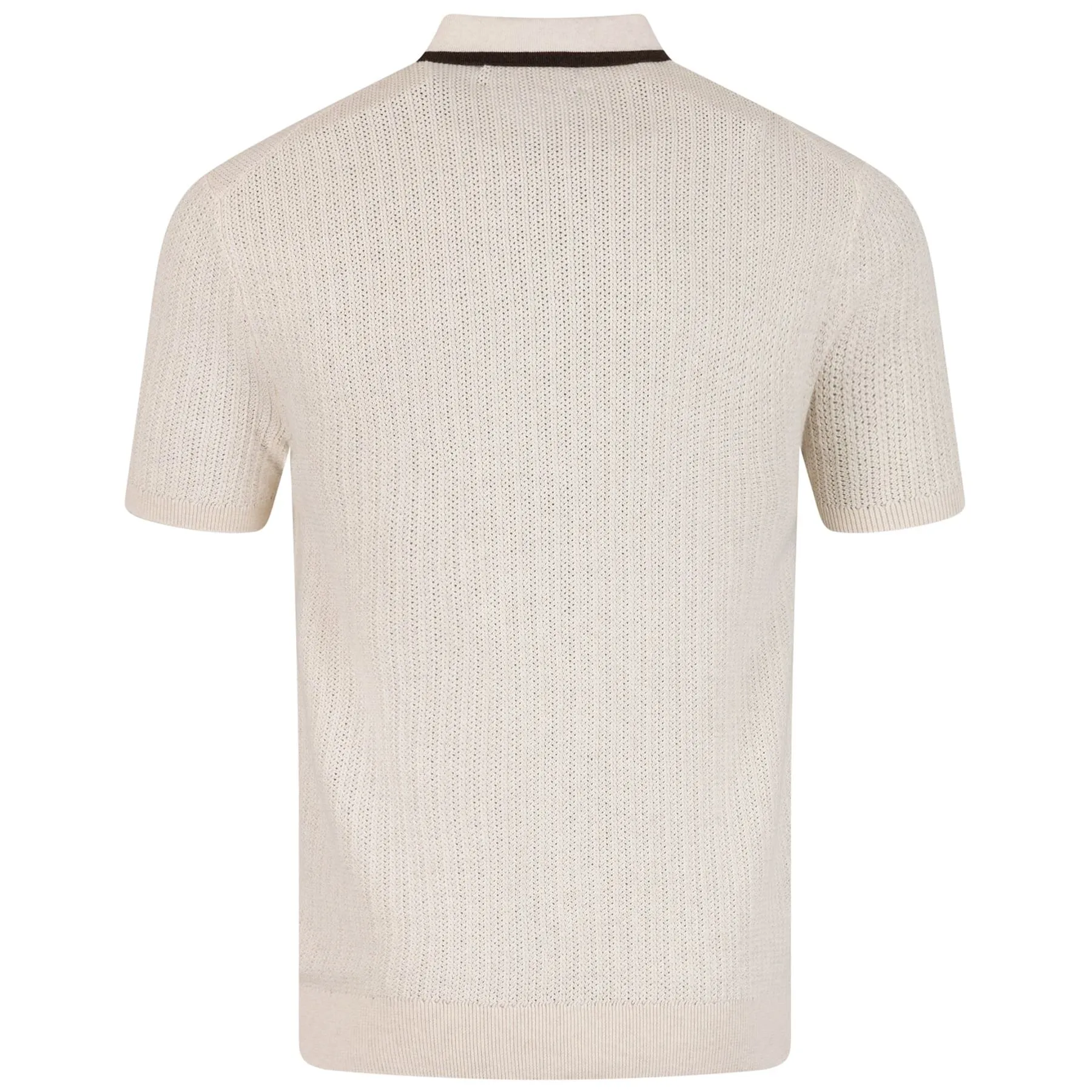 x TRENDYGOLF Cotton Blend SS Pullover Cream Multi - SS24