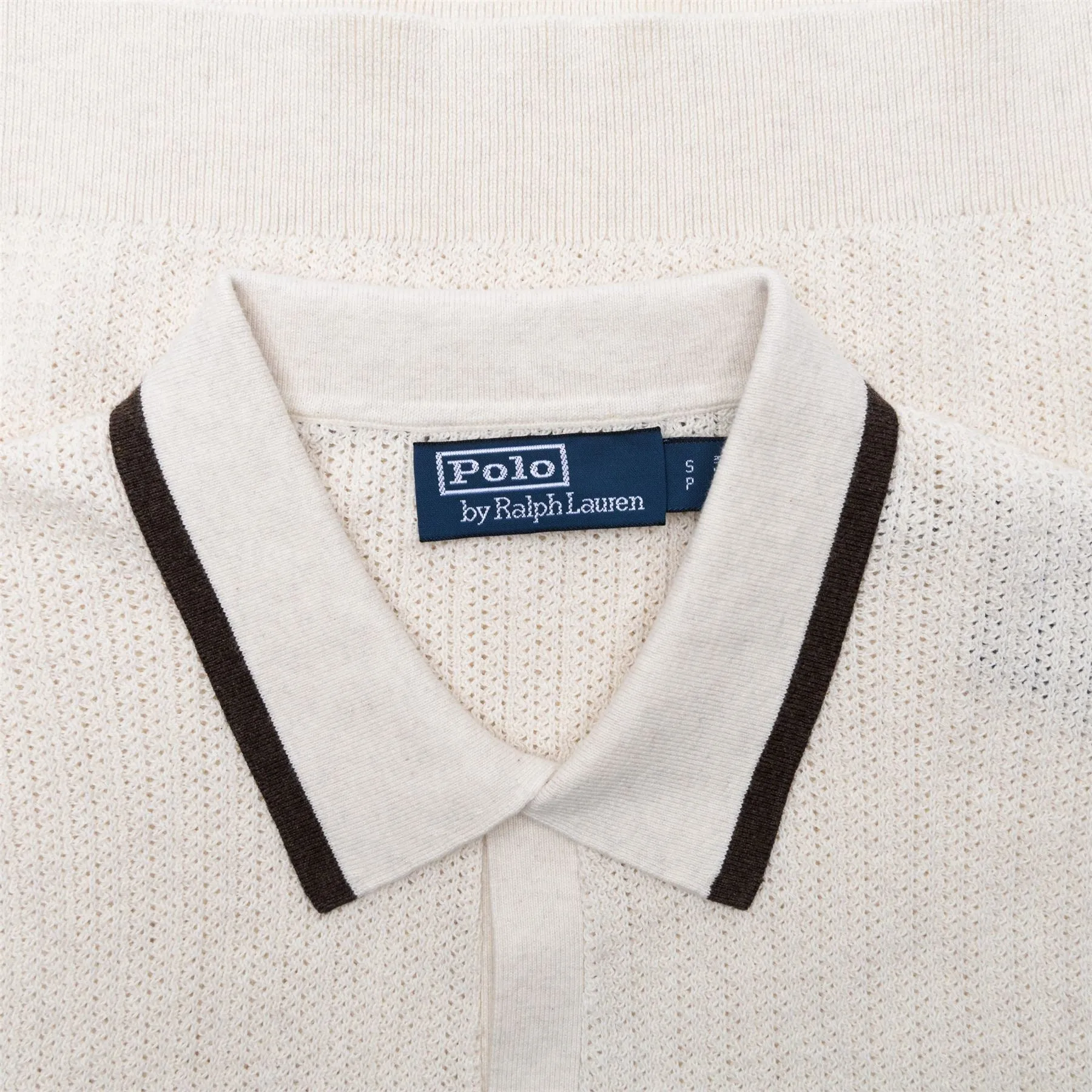 x TRENDYGOLF Cotton Blend SS Pullover Cream Multi - SS24