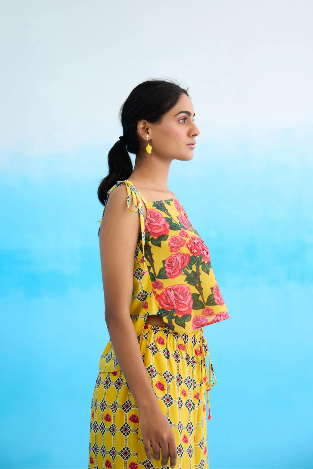Yellow Rose Hi-Low Strappy Top