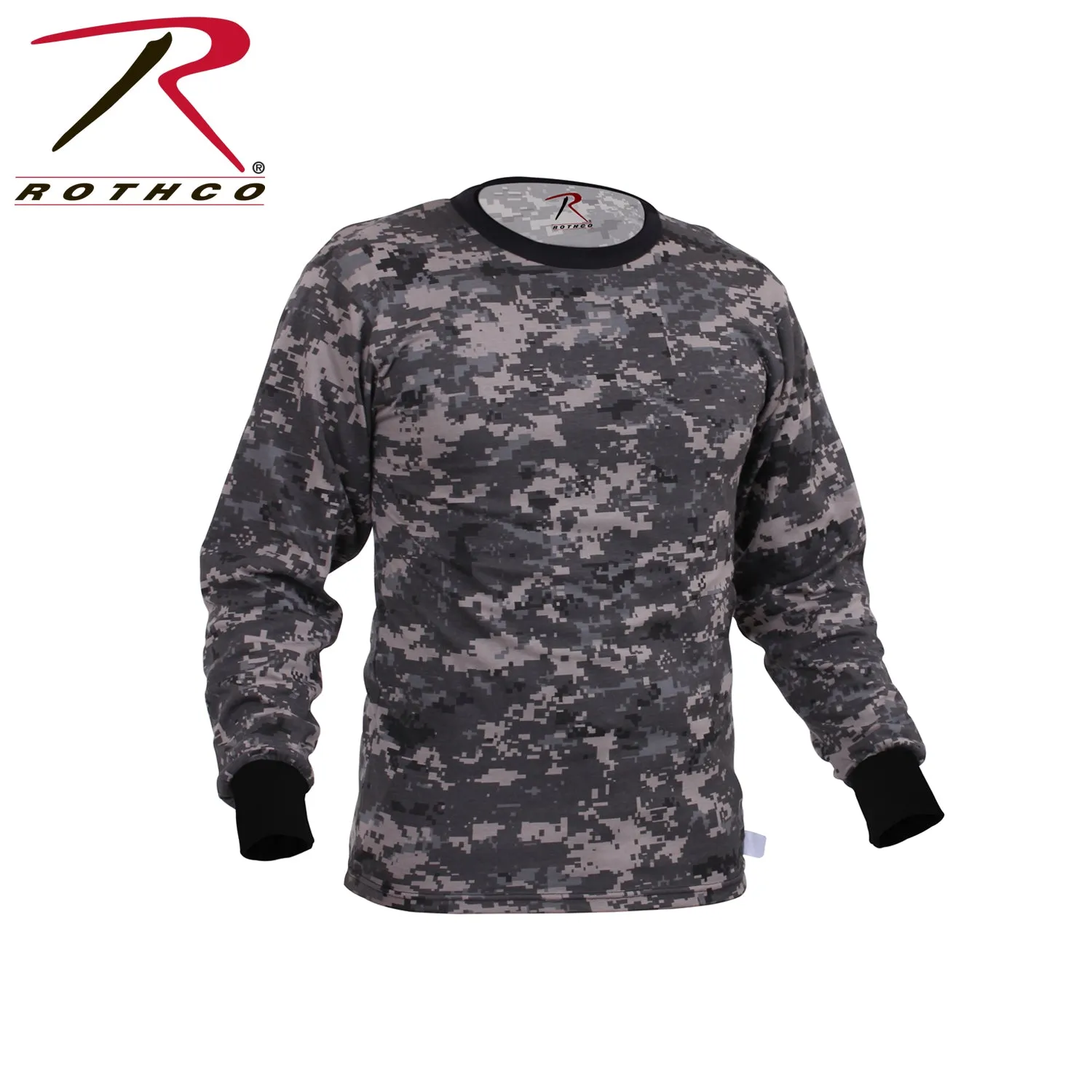 [Y.E.S] Rothco Long Sleeve Digital Camo T-Shirt
