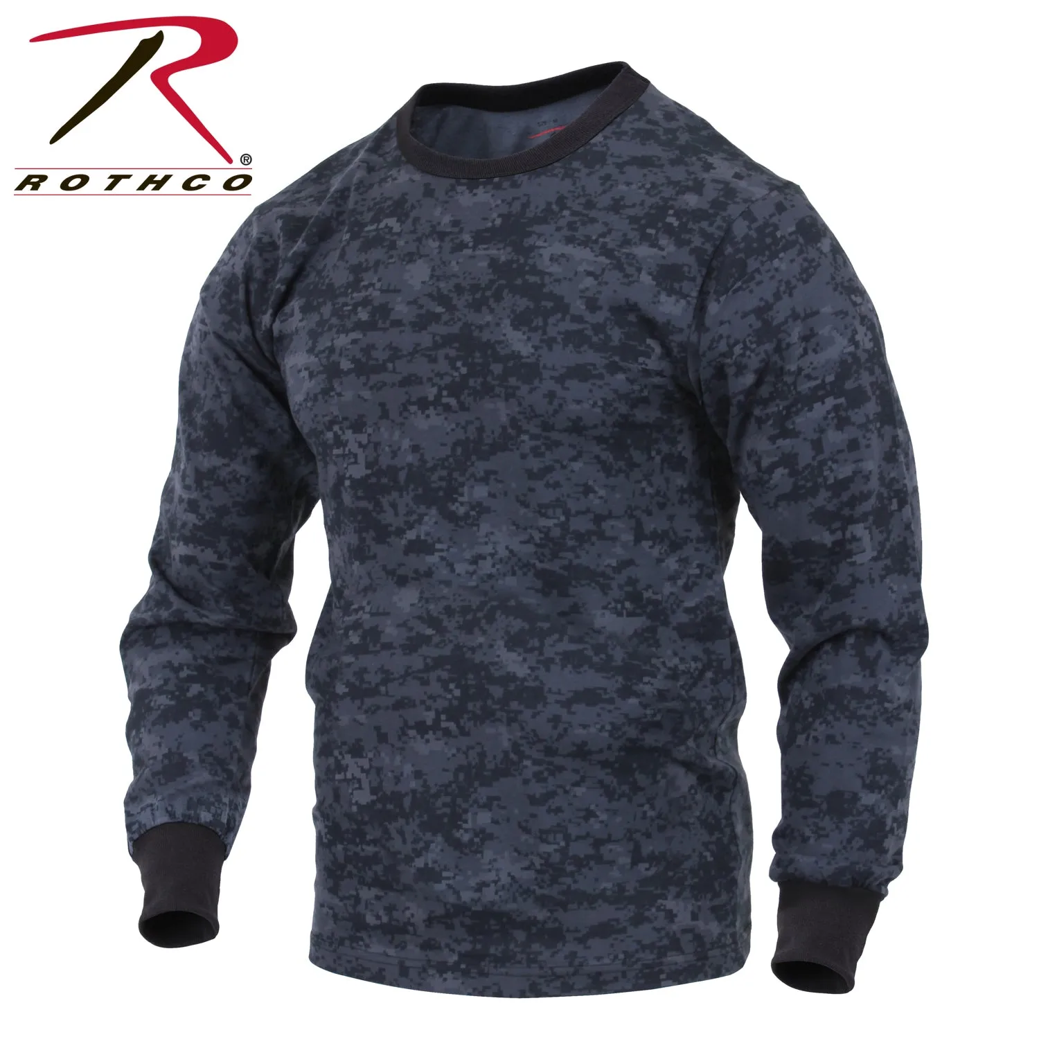 [Y.E.S] Rothco Long Sleeve Digital Camo T-Shirt