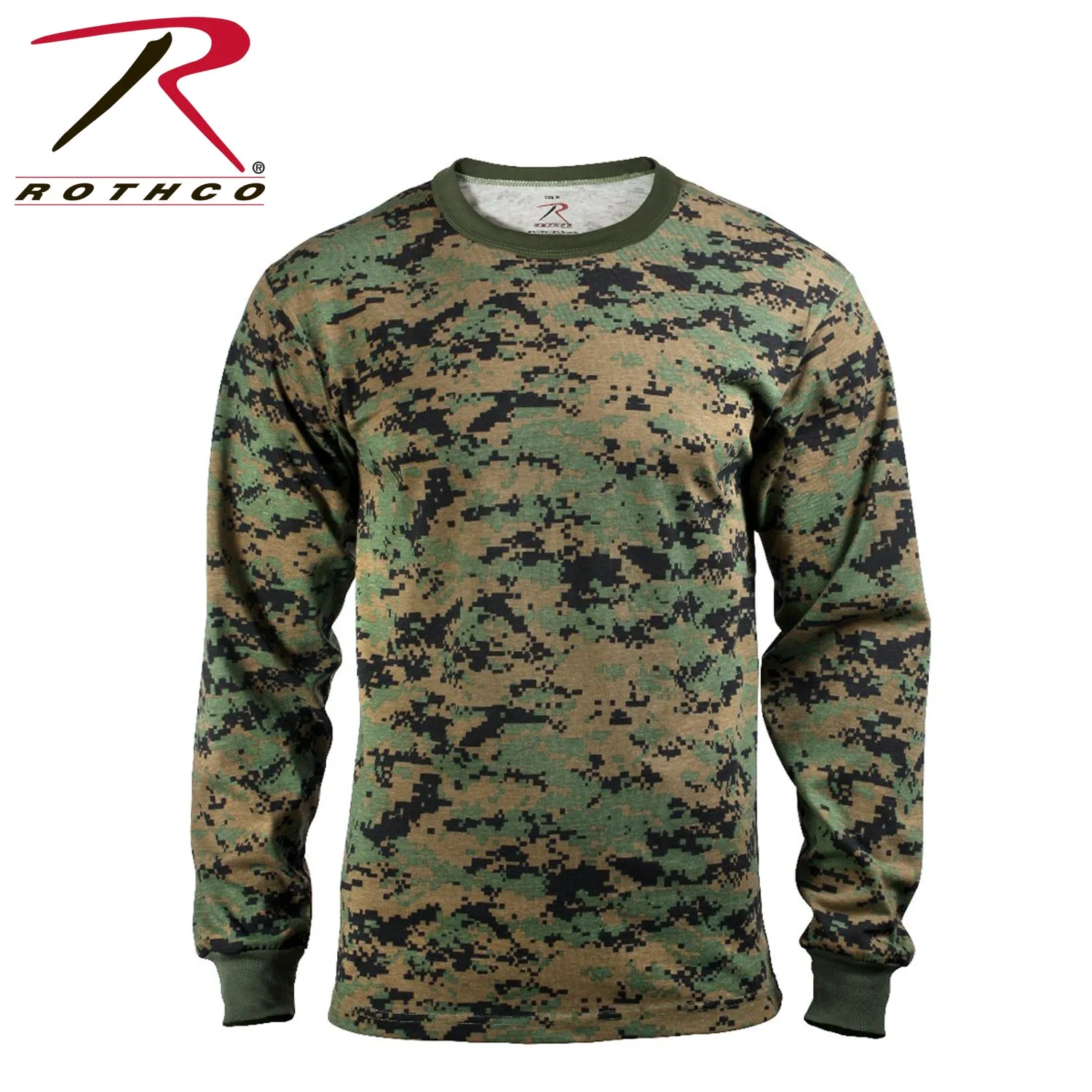 [Y.E.S] Rothco Long Sleeve Digital Camo T-Shirt
